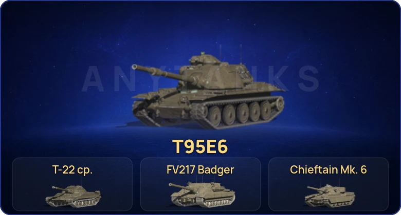 Танки Блиц — 22 Топа | FV217 Badger | T95E6 | Chieftain Mk. 6 | Т-22 ср. 