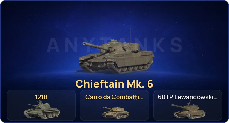 Танки Блиц — 8 Топов | Carro da Combattimento 45t | 121B | Chieftain Mk. 6  | Смена пароля