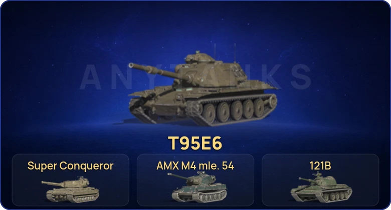 Танки Блиц — 13 Топов | T95E6 | Объект 907 | Объект 260 | Kampfpanzer 50 t  | Смена пароля