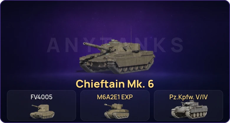 Танки Блиц — Неактив | 2 Топа | Chieftain Mk. 6 