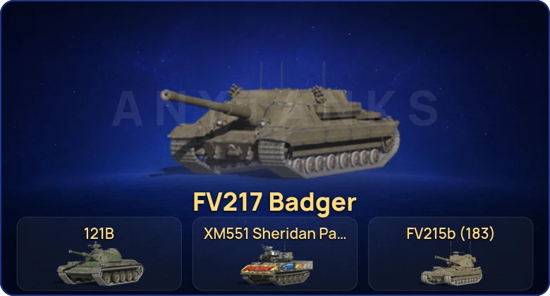 Танки Блиц — 11 Топов | FV217 Badger | 121B  | Смена пароля