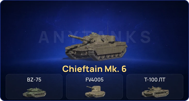 Танки Блиц — 22 Топа | Chieftain Mk. 6 