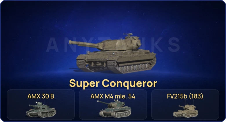 Танки Блиц — 23 Топа | Уничтожитель | AMX 30 B | AMX M4 mle. 54 | Super Conqueror 