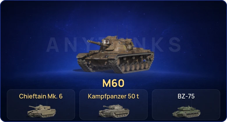Танки Блиц — 18 Топов | Kampfpanzer 50 t | Chieftain Mk. 6 | M60 