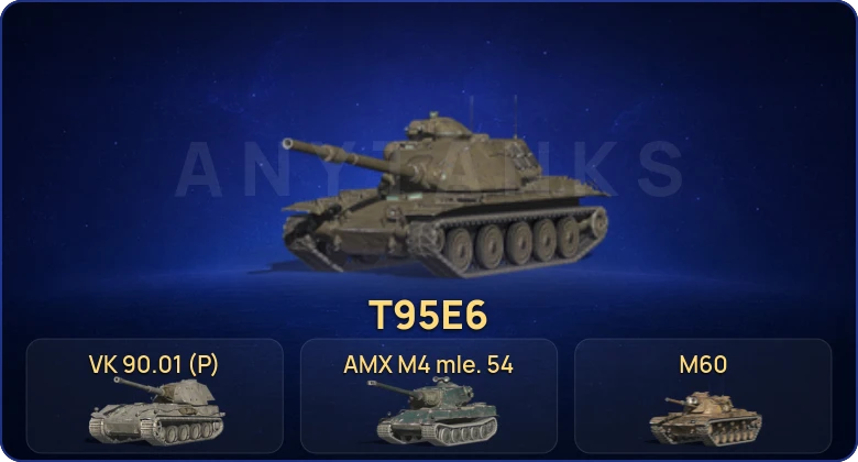 Танки Блиц — 25 Топов | T95E6 | Объект 268 Вариант 4 | Kampfpanzer 50 t | VK 90.01 (P) 