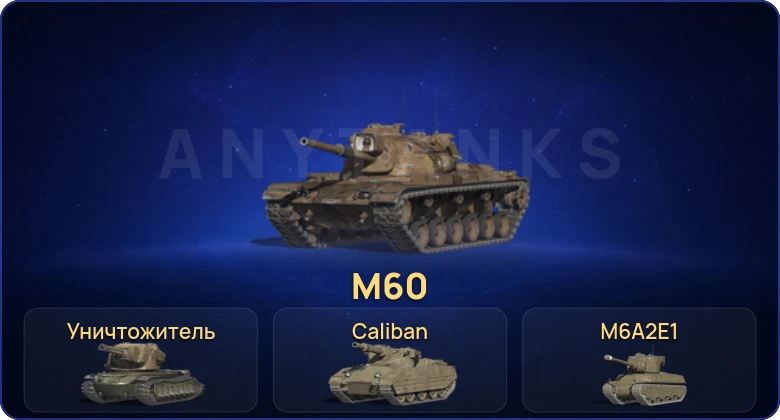 Tanks Blitz (RU) — 1 Топ | Уничтожитель | M60 