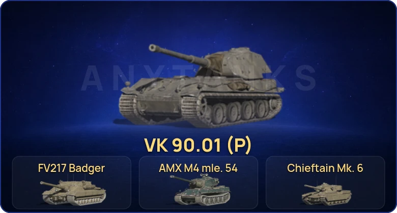 Танки Блиц — 19 Топов | FV217 Badger | VK 90.01 (P) | Объект 268 Вариант 4 | AMX M4 mle. 54 