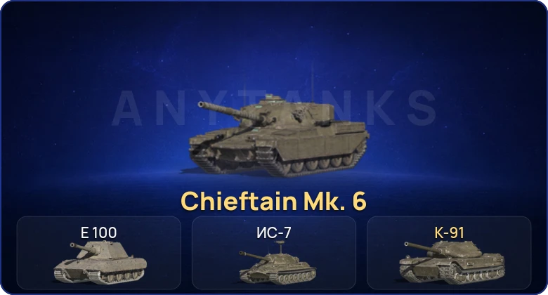Танки Блиц — 3 Топа | Chieftain Mk. 6 