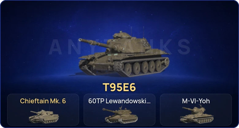 Танки Блиц — 10 Топов | T95E6 | Chieftain Mk. 6  | Смена пароля