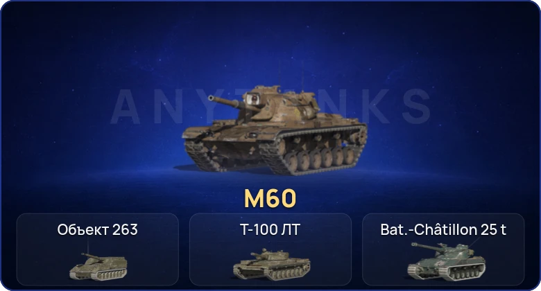 Танки Блиц — 19 Топов | M60 