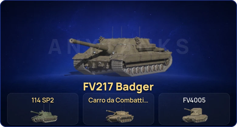 Танки Блиц — 13 Топов | FV217 Badger | 114 SP2 | Carro da Combattimento 45t 