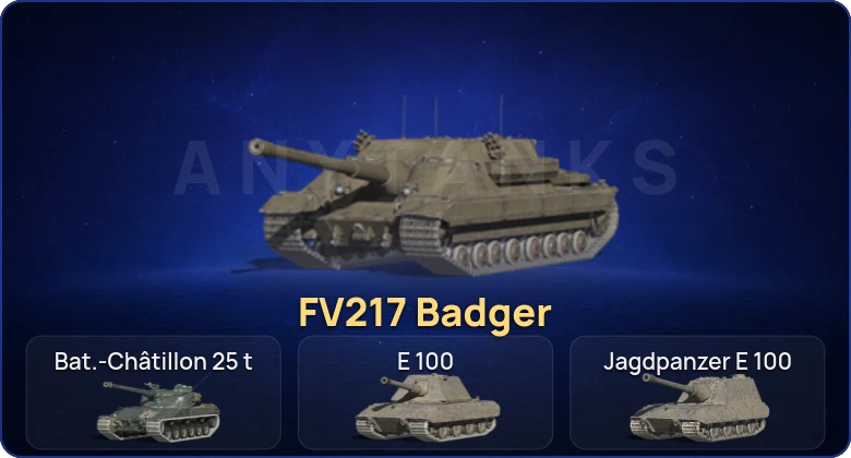 Танки Блиц — 4 Топа | FV217 Badger  | Смена пароля