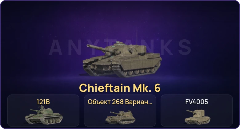 Танки Блиц — Неактив | 11 Топов | Объект 268 Вариант 4 | 121B | Chieftain Mk. 6 