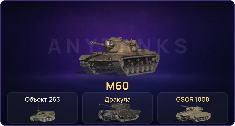 Танки Блиц — Неактив | 2 Топа | M60 