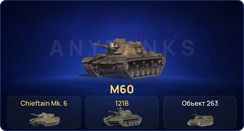 Танки Блиц — 7 Топов | 121B | Chieftain Mk. 6 | M60  | Смена пароля