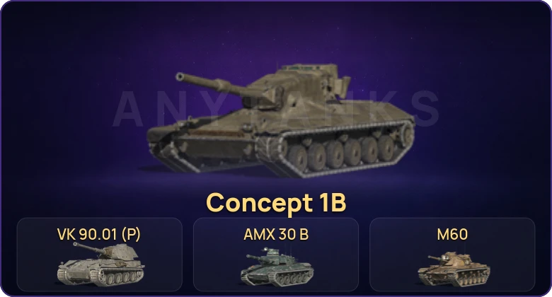 Танки Блиц — Неактив | 9 Топов | Крушитель | AMX 30 B | Carro da Combattimento 45t | VK 90.01 (P) 