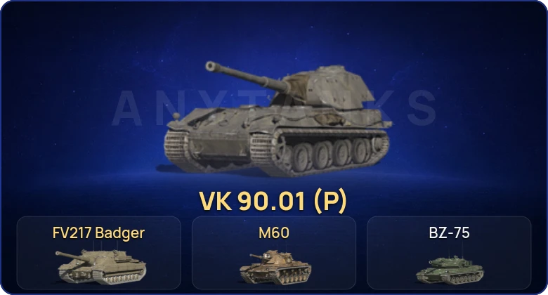 Танки Блиц — 10 Топов | FV217 Badger | VK 90.01 (P) | M60  | Смена пароля