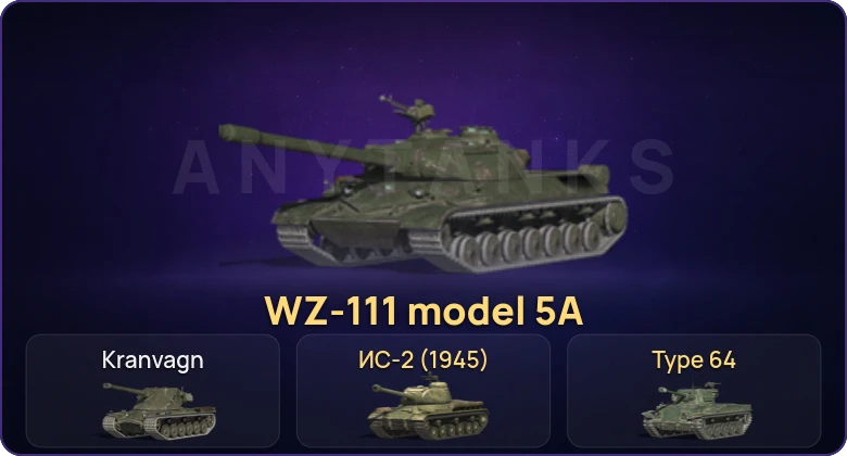 Танки Блиц — Неактив | 2 Топа | WZ-111 model 5A 