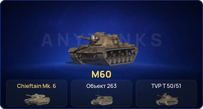 Танки Блиц — 6 Топов | Chieftain Mk. 6 | M60 
