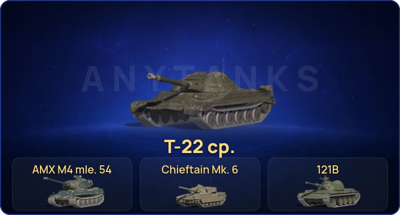 Танки Блиц — 6 Топов | AMX M4 mle. 54 | 121B | Chieftain Mk. 6 | Т-22 ср.  | Смена пароля