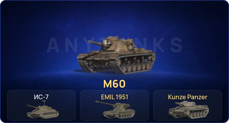 Танки Блиц — 2 Топа | M60 