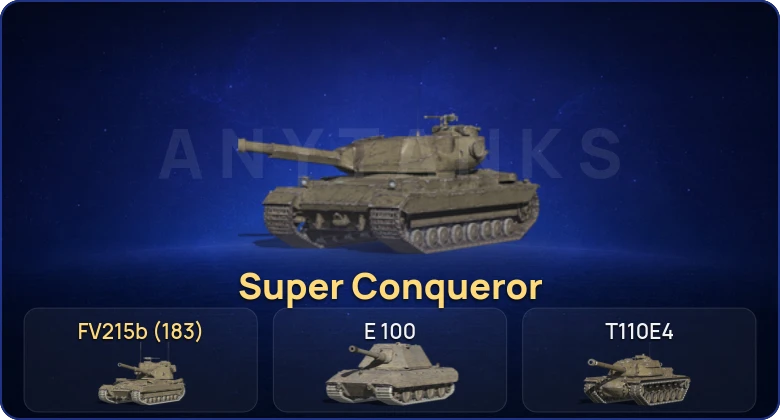 Танки Блиц — 6 Топов | Super Conqueror  | Смена пароля
