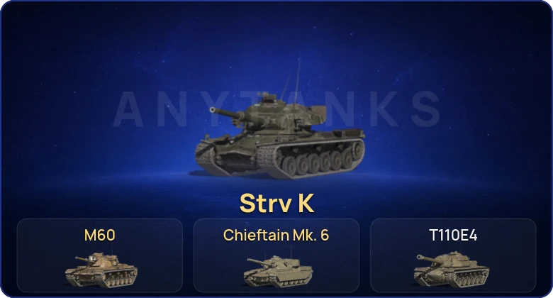 Танки Блиц — 5 Топов | Strv K | Chieftain Mk. 6 | M60  | Смена пароля
