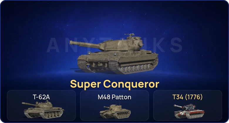 Танки Блиц — 3 Топа | Super Conqueror  | Смена пароля