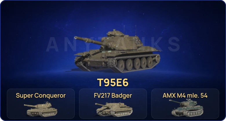 Танки Блиц — 20 Топов | Крушитель | Strv K | FV217 Badger | T95E6 