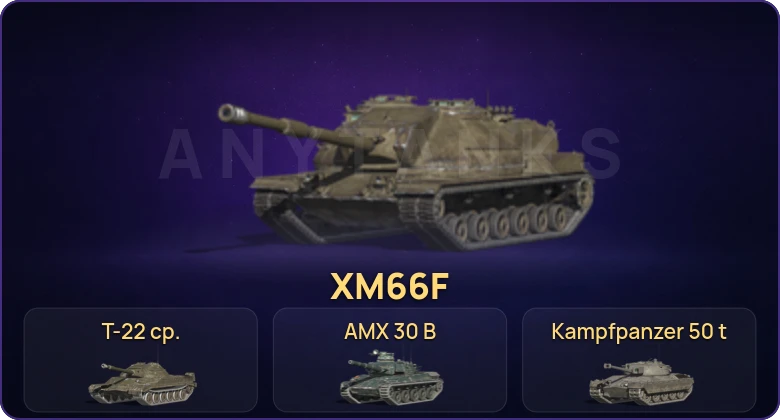 Танки Блиц — Неактив | 12 Топов | Т-22 ср. | Kampfpanzer 50 t | AMX 30 B | Крушитель 