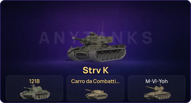 Танки Блиц — Неактив | 8 Топов | Carro da Combattimento 45t | Strv K | 121B 