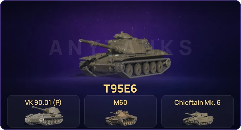 Танки Блиц — Неактив | 14 Топов | T95E6 | VK 90.01 (P) | Carro da Combattimento 45t | M60  | Смена пароля