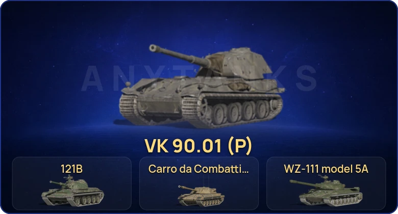 Танки Блиц — 17 Топов | Крушитель | Carro da Combattimento 45t | VK 90.01 (P) | 121B 