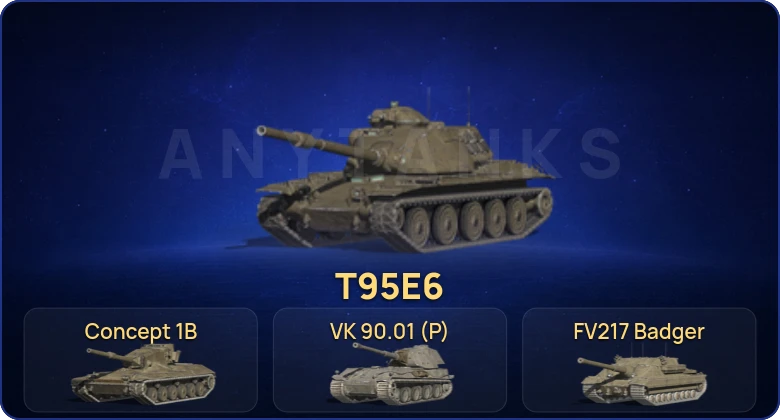 Танки Блиц — 23 Топа | T95E6 | Concept 1B | Объект 260 | VK 90.01 (P)  | Смена пароля