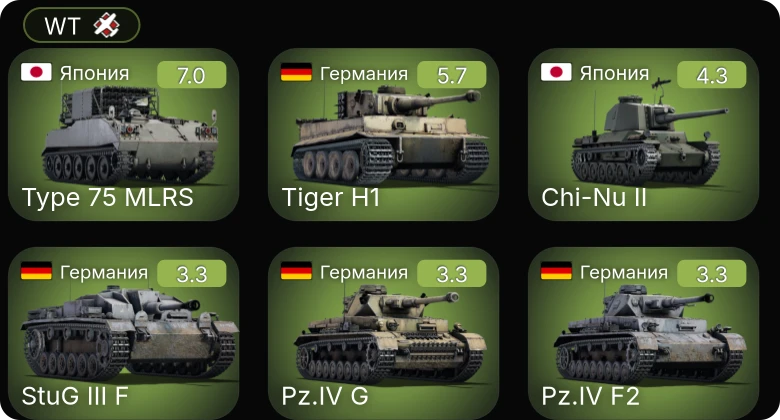 WT — 5 ранг: 1шт
