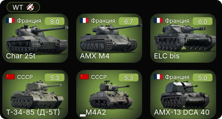 WT — 5 ранг: 1шт