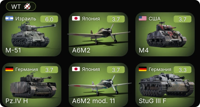 WT — M-51 | M5A1 | M3 Lee | M4 | ЛаГГ-3-66