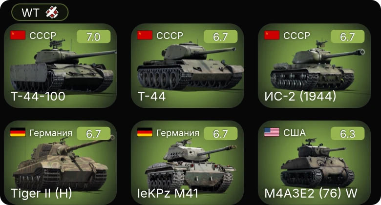 WT — 5 ранг: 1шт