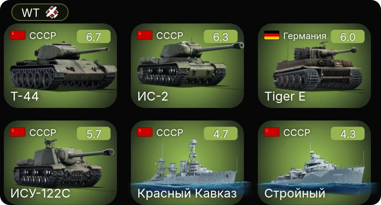 WT — 5 ранг: 1шт