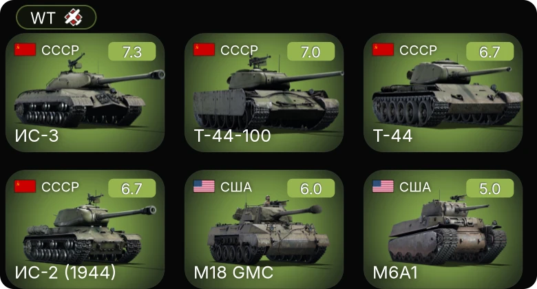 WT — 5 ранг: 2шт