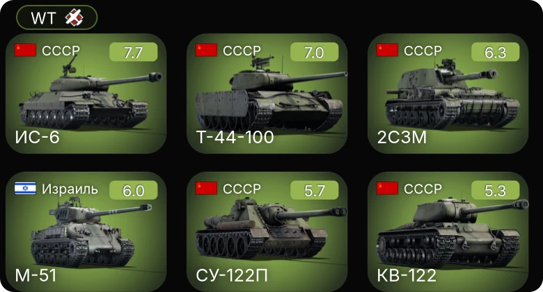 WT — 5 ранг: 2шт