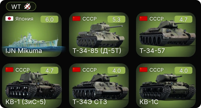 WT — 5 ранг: 1шт