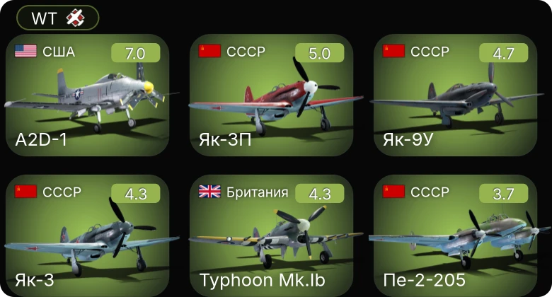 WT — 5 ранг: 1шт