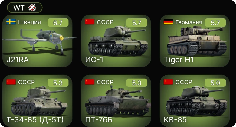 WT — 5 ранг: 1шт