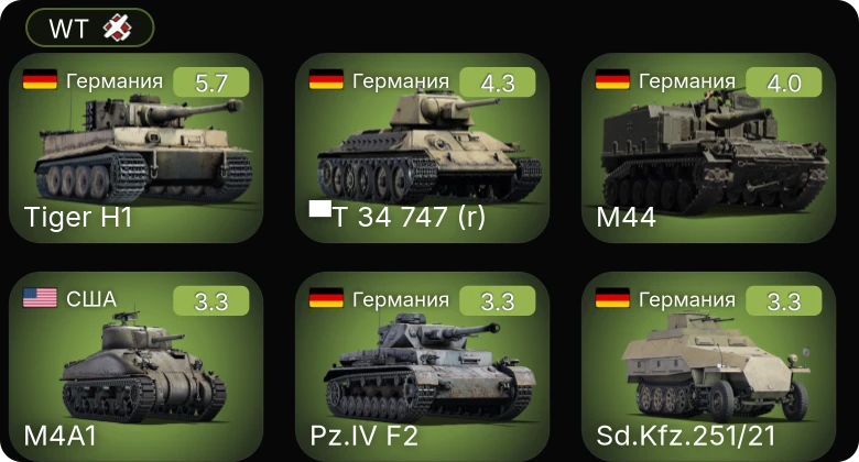 WT — M44 | ▀T 34 747 (r) | M4A1 | Sd.Kfz.251/21 | Sunderland Mk. IIIa