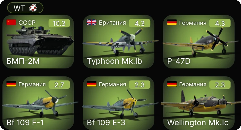 WT — 7 ранг: 1шт