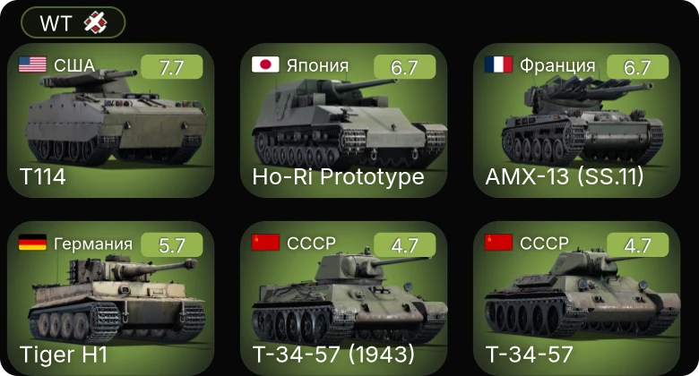 WT — 5 ранг: 1шт