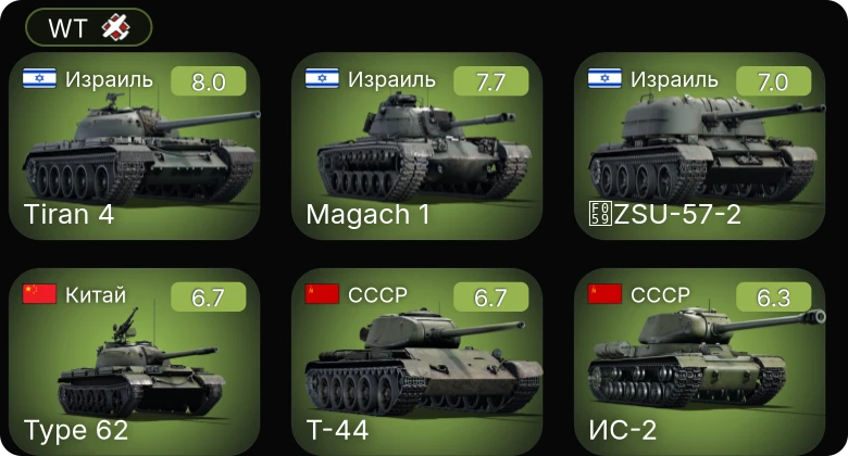 WT — 5 ранг: 1шт