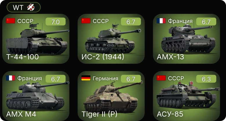WT — 5 ранг: 1шт