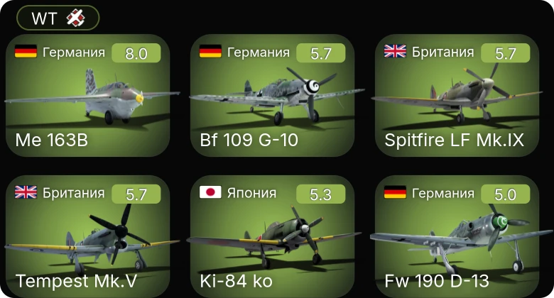 WT — 5 ранг: 1шт